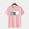 Cross-border men's wear: 2022 Amazon New Men's T-shirt with round neck, 180g short-sleeved T-shirt for men in summer details Picture